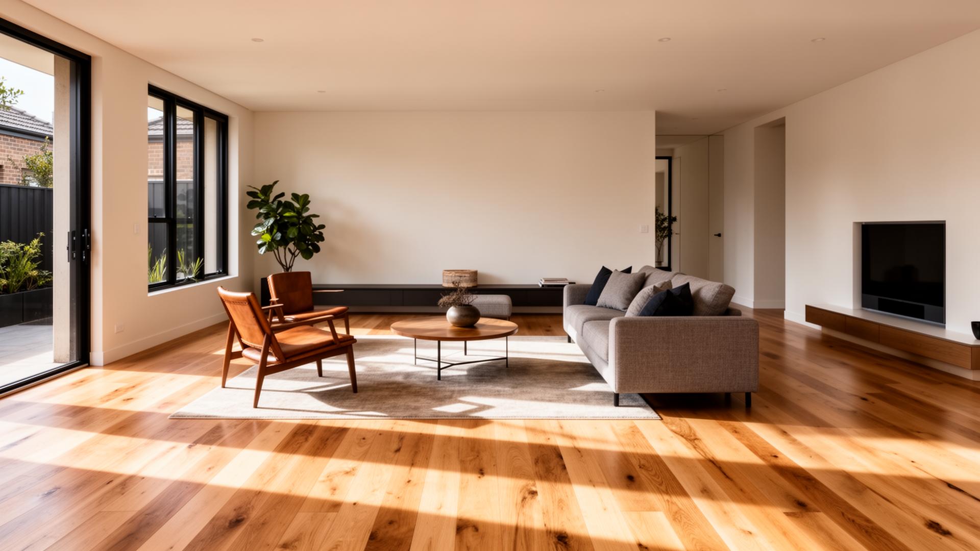 Premium timber flooring in a Melbourne home